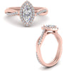Load image into Gallery viewer, halo-marquise-cut-man-made-diamonds-engagement-ring-ring-in-rose-gold-FD9212MQRANGLE3-NL-RG
