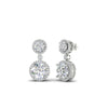 Load image into Gallery viewer, halo-round-diamond-two-stone-drop-earrings-in-white-gold-FD-EAR11203-NL-WG