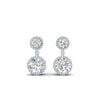 Load image into Gallery viewer, halo-round-diamond-two-stone-drop-earrings-in-white-gold-FD-EAR11203-NL-WG