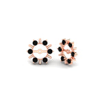 Load image into Gallery viewer, halo-style-earring-black-diamond-jackets-for-2-carat-in-rose-gold-fdear818gblackangle1-2.00ct-nl-rg.jpg