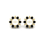 Load image into Gallery viewer, halo-style-earring-black-diamond-jackets-for-3-carat-in-yellow-gold-fdear818gblackangle2-3.00ct-nl-yg?v=1764139230