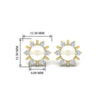 Load image into Gallery viewer, halo-style-earring-diamond-jackets-for-2-carat-in-yellow-gold-fdear818angle2-2.00ct-nl-yg-hw.jpg