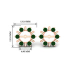 Load image into Gallery viewer, halo-style-earring-emerald-jackets-for-3-carat-in-rose-gold-fdear818gemgrangle2-3.00ct-nl-rg-hw?v=1764136990