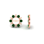 Load image into Gallery viewer, halo-style-earring-emerald-jackets-for-4-carat-in-rose-gold-fdear818gemgrangle4-4.00ct-nl-rg?v=1764140026