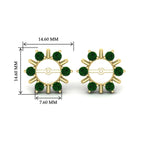 Load image into Gallery viewer, halo-style-earring-emerald-jackets-for-4-carat-in-yellow-gold-fdear818gemgrangle2-4.00ct-nl-yg-hw?v=1764140472