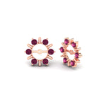 Load image into Gallery viewer, halo-style-earring-pink-sapphire-jackets-for-3-carat-in-rose-gold-fdear818gsadrpiangle1-3.00ct-nl-rg?v=1764136991