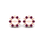 Load image into Gallery viewer, halo-style-earring-pink-sapphire-jackets-for-3-carat-in-rose-gold-fdear818gsadrpiangle2-3.00ct-nl-rg?v=1764136991