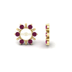 Load image into Gallery viewer, halo-style-earring-pink-sapphire-jackets-for-4-carat-in-yellow-gold-fdear818gsadrpiangle4-4.00ct-nl-yg?v=1764140472