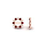 Load image into Gallery viewer, halo-style-earring-ruby-jackets-for-2-carat-in-rose-gold-fdear818grudrangle4-2.00ct-nl-rg.jpg