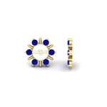 Load image into Gallery viewer, halo-style-earring-sapphire-jackets-for-3-carat-in-yellow-gold-fdear818gsablangle4-3.00ct-nl-yg?v=1764139230