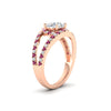 Load image into Gallery viewer, halo-swirl-round-cut-diamond-engagement-ring-with-pink-sapphire-in-FD-11180RORGSADRPIANGLE3-NL-RG