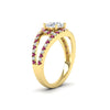 Load image into Gallery viewer, halo-swirl-round-cut-diamond-engagement-ring-with-pink-sapphire-in-FD-11180RORGSADRPIANGLE3-NL-YG