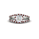 Load image into Gallery viewer, halo-swirl-round-cut-diamond-engagement-ring-with-ruby-in-FD-11180RORGRUDRANGLE3-NL-WG
