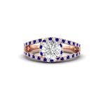 Load image into Gallery viewer, halo-swirl-round-cut-diamond-engagement-ring-with-sapphire-in-FD-11180RORGSABLANGLE3-NL-RG