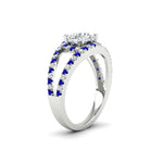 Load image into Gallery viewer, halo-swirl-round-cut-diamond-engagement-ring-with-sapphire-in-FD-11180RORGSABLANGLE3-NL-WG