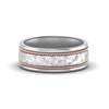 Load image into Gallery viewer, hammered-2-tone-mens-band