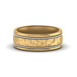 Load image into Gallery viewer, Hammered 2 Tone Mens Band