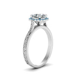 Load image into Gallery viewer, hand-engraved-cushion-cut-halo-diamond-engagement-ring-with-blue-topaz-in-white-gold-FD8588CURGICBLTOANGLE2-NL-WG?v=1757588307