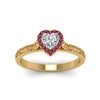 Load image into Gallery viewer, hand-engraved-heart-shaped-halo-diamond-engagement-ring-with-pink-sapphire-in-yellow-gold-FD8588HTRGSADRPIANGLE5-NL-YG_99689c6e-1a38-4129-b8e4-f1ffdb59ee3a?v=1757588508