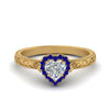 Load image into Gallery viewer, hand-engraved-heart-shaped-halo-diamond-engagement-ring-with-sapphire-in-yellow-gold-FD8588HTRGSABL-NL-YG_33f195e1-1a9f-42a5-9044-fb93483d4ce3?v=1757588509
