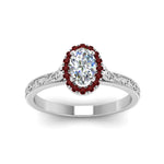 Load image into Gallery viewer, hand-engraved-oval-shaped-halo-diamond-engagement-ring-with-ruby-in-white-gold-FD8588OVRGRUDRANGLE5-NL-WG?v=1757588385