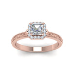 Load image into Gallery viewer, hand-engraved-vintage-asscher-diamond-engagement-ring-with-halo-in-rose-gold-FD8588ASRANGLE5-NL-RG_8d0f6a95-bfe1-4f34-a1e6-468782c4d35d?v=1757589527