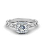 Load image into Gallery viewer, hand-engraved-vintage-asscher-diamond-engagement-ring-with-halo-in-white-gold-FD8588ASR-NL-WG?v=1757588472