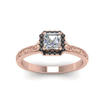 Load image into Gallery viewer, hand-engraved-vintage-asscher-engagement-ring-with-black-diamond-halo-in-rose-gold-FD8588ASRGBLACKANGLE5-NL-RG_6afa55b8-6a5a-42bb-9e11-8fb77ce6697c?v=1757589528