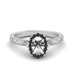 Load image into Gallery viewer, hand-engraved-vintage-semi-mount-engagement-ring-with-black-diamond-halo-in-white-gold-FD8588SMRGBLACK-NL-WG?v=1757589034