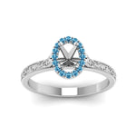Load image into Gallery viewer, hand-engraved-vintage-semi-mount-engagement-ring-with-blue-topaz-halo-in-white-gold-FD8588SMRGICBLTOANGLE5-NL-WG?v=1757589034