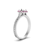 Load image into Gallery viewer, hand-engraved-vintage-semi-mount-engagement-ring-with-pink-sapphire-halo-in-white-gold-FD8588SMRGSADRPIANGLE2-NL-WG?v=1757589033