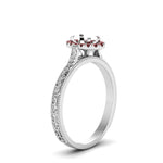 Load image into Gallery viewer, hand-engraved-vintage-semi-mount-engagement-ring-with-ruby-halo-in-white-gold-FD8588SMRGRUDRANGLE2-NL-WG?v=1757589033