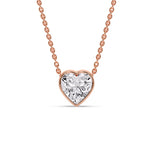 Load image into Gallery viewer, Solitaire Bezel Heart Shape Pendant