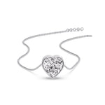 Load image into Gallery viewer, Solitaire Bezel Heart Shape Pendant