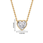 Load image into Gallery viewer, Solitaire Bezel Heart Shape Pendant