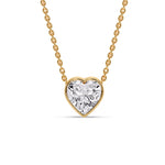 Load image into Gallery viewer, Solitaire Bezel Heart Shape Pendant