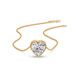 Load image into Gallery viewer, Solitaire Bezel Heart Shape Pendant