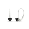 Load image into Gallery viewer, heart-black-diamond-solitaire-earrings-1-carat-leverback-in-white-gold-FD-EAR9225HTGBLACK-1.00 CT-NL-WG