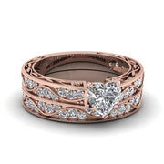 heart-cut-antique-filigree-wedding-ring-set-in-rose-gold-FDENS3543HT-NL-RG