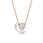 Load image into Gallery viewer, Solitaire Bezel Heart Shape Pendant