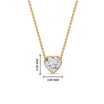 Load image into Gallery viewer, Solitaire Bezel Heart Shape Pendant