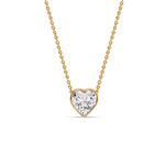 Load image into Gallery viewer, Solitaire Bezel Heart Shape Pendant