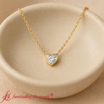 Load image into Gallery viewer, heart-diamond-bezel-solitaire-necklace-in-yellow-gold-fdpd10538ht-1-00ct-fancy-nl-yg