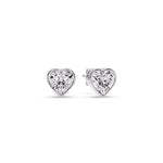 Load image into Gallery viewer, Heart Shape Bezel Stud Earring