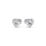 Load image into Gallery viewer, Heart Shape Bezel Stud Earring