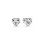 Load image into Gallery viewer, Heart Shape Bezel Stud Earring