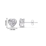Load image into Gallery viewer, Heart Shape Bezel Stud Earring