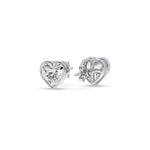 Load image into Gallery viewer, Heart Shape Bezel Stud Earring