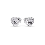 Load image into Gallery viewer, Heart Shape Bezel Stud Earring