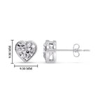 Load image into Gallery viewer, Heart Shape Bezel Stud Earring